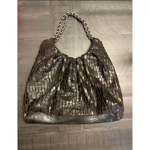 Hobo Faux Leather Chain Straps Bag - Picture 2 of 10